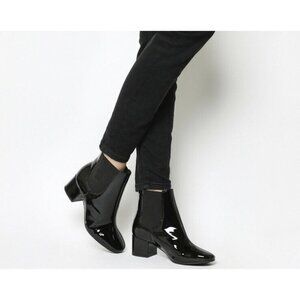 Office 39 Love Bug Block Heel Chelsea Boots Black